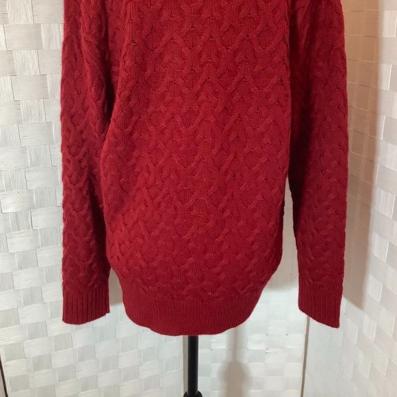 89th & madison red turtleneck sweater size 1X - Picture 8 of 9